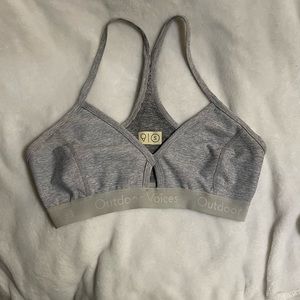 Outdoor Voices Steeplechase Bra EUC Size small grey